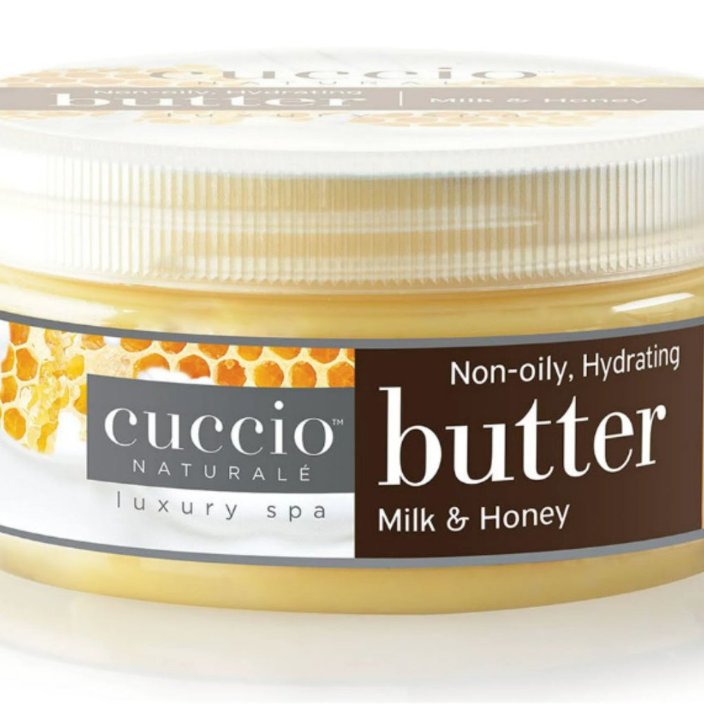 Cuccio Naturale Butter Blend Milk & Honey 8 fl oz Non-oily Hydrating Body Butter